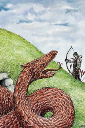 Sir Severus fights a dragon